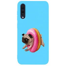 Купить Чехол-накладка TOTO Matt TPU 2mm Print Case Samsung Galaxy A30s/A50/A50s #34 Dog Donat Sky Blue, фото , характеристики, отзывы