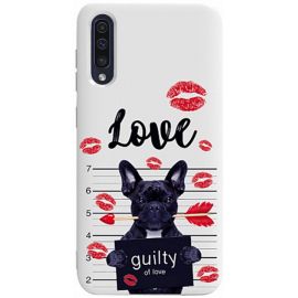 Купить Чехол-накладка TOTO Pure TPU 2mm Print Case Samsung Galaxy A30s/A50/A50s #39 Dog Kiss White, фото , характеристики, отзывы