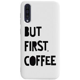Купить Чехол-накладка TOTO Pure TPU 2mm Print Case Samsung Galaxy A30s/A50/A50s #41 First Coffee White, фото , характеристики, отзывы