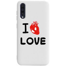 Купить Чехол-накладка TOTO Pure TPU 2mm Print Case Samsung Galaxy A30s/A50/A50s #42 Love Heart White, фото , характеристики, отзывы