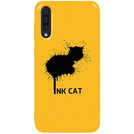 Купить Чехол-накладка TOTO Pure TPU 2mm Print Case Samsung Galaxy A30s/A50/A50s #48 Inkcat Yellow, фото , характеристики, отзывы