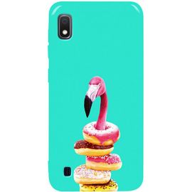 Придбати Чехол-накладка TOTO Pure TPU 2mm Print Case Samsung Galaxy A10 #35 Flamingo Donats Mint, image , характеристики, відгуки