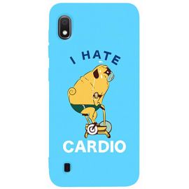 Купить Чехол-накладка TOTO Matt TPU 2mm Print Case Samsung Galaxy A10 #5 Hate Cardio Sky Blue, фото , характеристики, отзывы