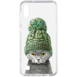 Купить Чехол-накладка TOTO Acrylic+TPU Print Case Samsung Galaxy A10 #7 Cat In Hat Transparent, фото , характеристики, отзывы