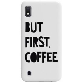 Придбати Чехол-накладка TOTO Pure TPU 2mm Print Case Samsung Galaxy A10 #41 First Coffee White, image , характеристики, відгуки