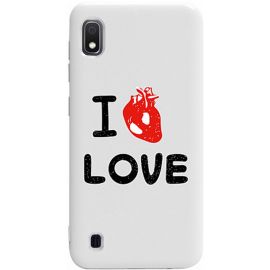 Купить Чехол-накладка TOTO Pure TPU 2mm Print Case Samsung Galaxy A10 #42 Love Heart White, фото , характеристики, отзывы