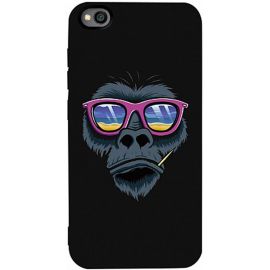 Купить Чехол-накладка TOTO Matt TPU 2mm Print Case Xiaomi Redmi Go #67 Monkey Glass Black, фото , характеристики, отзывы