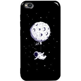 Купить Чехол-накладка TOTO Pure TPU 2mm Print Case Xiaomi Redmi Go #47 Space Moon Black, фото , характеристики, отзывы