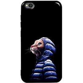 Купить Чехол-накладка TOTO Pure TPU 2mm Print Case Xiaomi Redmi Go #76 Catcoat Black, фото , характеристики, отзывы