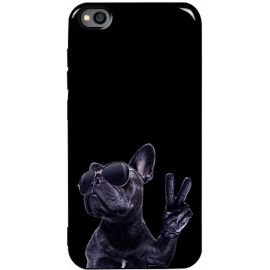 Купить Чехол-накладка TOTO Pure TPU 2mm Print Case Xiaomi Redmi Go #80 Cooldog Black, фото , характеристики, отзывы
