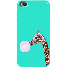 Купить Чехол-накладка TOTO Pure TPU 2mm Print Case Xiaomi Redmi Go #37 Giraff Gum Mint, фото , характеристики, отзывы