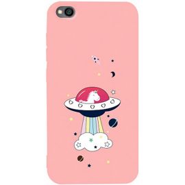 Придбати Чехол-накладка TOTO Matt TPU 2mm Print Case Xiaomi Redmi Go #17 Ufo Pink, image , характеристики, відгуки