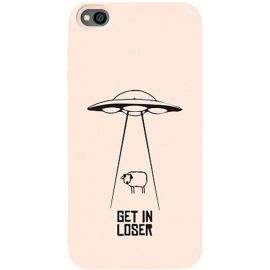 Купить Чехол-накладка TOTO Pure TPU 2mm Print Case Xiaomi Redmi Go #70 Get Loser Sand pink, фото , характеристики, отзывы