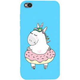 Купить Чехол-накладка TOTO Matt TPU 2mm Print Case Xiaomi Redmi Go #3 Unicorn Donut Sky Blue, фото , характеристики, отзывы