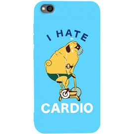 Купить Чехол-накладка TOTO Matt TPU 2mm Print Case Xiaomi Redmi Go #5 Hate Cardio Sky Blue, фото , характеристики, отзывы