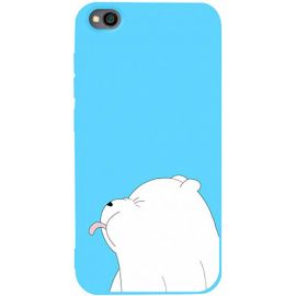 Купить Чехол-накладка TOTO Matt TPU 2mm Print Case Xiaomi Redmi Go #57 Bear Tongue Sky Blue, фото , характеристики, отзывы