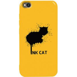 Придбати Чехол-накладка TOTO Pure TPU 2mm Print Case Xiaomi Redmi Go #48 Inkcat Yellow, image , характеристики, відгуки