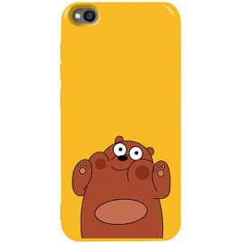 Купить Чехол-накладка TOTO Pure TPU 2mm Print Case Xiaomi Redmi Go #56 Bear Ups Yellow, фото , характеристики, отзывы