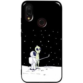 Купить Чехол-накладка TOTO Pure TPU 2mm Print Case Xiaomi Redmi 7 #40 Ufo Moon Black, фото , характеристики, отзывы