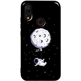 Придбати Чехол-накладка TOTO Pure TPU 2mm Print Case Xiaomi Redmi 7 #47 Space Moon Black, image , характеристики, відгуки