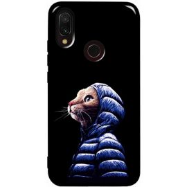 Купить Чехол-накладка TOTO Pure TPU 2mm Print Case Xiaomi Redmi 7 #76 Catcoat Black, фото , характеристики, отзывы