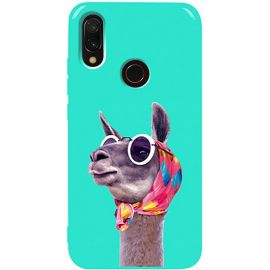 Придбати Чехол-накладка TOTO Pure TPU 2mm Print Case Xiaomi Redmi 7 #8 Lama Glasses Mint, image , характеристики, відгуки