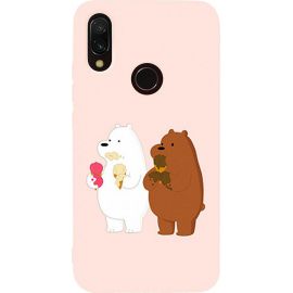 Придбати Чехол-накладка TOTO Matt TPU 2mm Print Case Xiaomi Redmi 7 #66 Bear Icecreame Sand pink, image , характеристики, відгуки