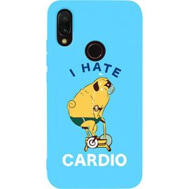 Купить Чехол-накладка TOTO Matt TPU 2mm Print Case Xiaomi Redmi 7 #5 Hate Cardio Sky Blue, фото , характеристики, отзывы