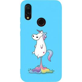 Купить Чехол-накладка TOTO Matt TPU 2mm Print Case Xiaomi Redmi 7 #30 Unicorn Puk Sky Blue, фото , характеристики, отзывы