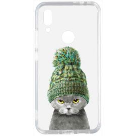 Купить Чехол-накладка TOTO Acrylic+TPU Print Case Xiaomi Redmi 7 #7 Cat In Hat Transparent, фото , характеристики, отзывы