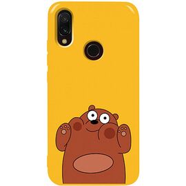 Купить - Чехол-накладка TOTO Pure TPU 2mm Print Case Xiaomi Redmi 7 #56 Bear Ups Yellow, фото , характеристики, отзывы