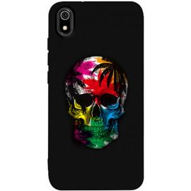 Купить Чехол-накладка TOTO Matt TPU 2mm Print Case Xiaomi Redmi 7A #29 Skull Black, фото , характеристики, отзывы