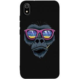 Купить Чехол-накладка TOTO Matt TPU 2mm Print Case Xiaomi Redmi 7A #67 Monkey Glass Black, фото , характеристики, отзывы
