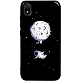 Купить Чехол-накладка TOTO Pure TPU 2mm Print Case Xiaomi Redmi 7A #47 Space Moon Black, фото , характеристики, отзывы