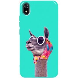 Купить Чехол-накладка TOTO Pure TPU 2mm Print Case Xiaomi Redmi 7A #8 Lama Glasses Mint, фото , характеристики, отзывы