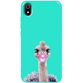 Купить Чехол-накладка TOTO Pure TPU 2mm Print Case Xiaomi Redmi 7A #38 Ostrich Gum Mint, фото , характеристики, отзывы