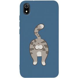 Купить Чехол-накладка TOTO Matt TPU 2mm Print Case Xiaomi Redmi 7A #62 Catzad Navy Blue, фото , характеристики, отзывы