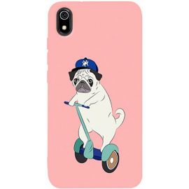 Купить Чехол-накладка TOTO Matt TPU 2mm Print Case Xiaomi Redmi 7A #2 Dog Skate Pink, фото , характеристики, отзывы