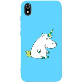 Купить Чехол-накладка TOTO Matt TPU 2mm Print Case Xiaomi Redmi 7A #1 Unicorn Circle Sky Blue, фото , характеристики, отзывы