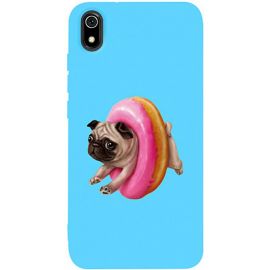 Купить Чехол-накладка TOTO Matt TPU 2mm Print Case Xiaomi Redmi 7A #34 Dog Donat Sky Blue, фото , характеристики, отзывы