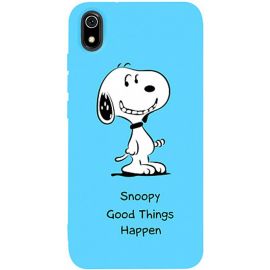Купить Чехол-накладка TOTO Matt TPU 2mm Print Case Xiaomi Redmi 7A #64 Snoopy Sky Blue, фото , характеристики, отзывы