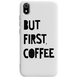 Купить Чехол-накладка TOTO Pure TPU 2mm Print Case Xiaomi Redmi 7A #41 First Coffee White, фото , характеристики, отзывы