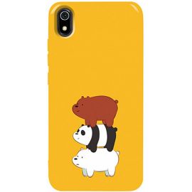 Придбати Чехол-накладка TOTO Pure TPU 2mm Print Case Xiaomi Redmi 7A #13 Bears Yellow, image , характеристики, відгуки