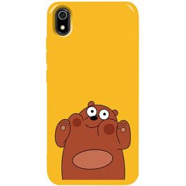 Купить Чехол-накладка TOTO Pure TPU 2mm Print Case Xiaomi Redmi 7A #56 Bear Ups Yellow, фото , характеристики, отзывы