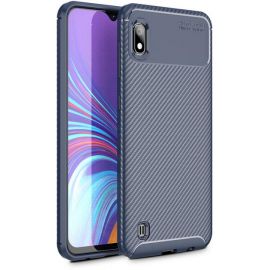 Придбати Чехол-накладка TOTO TPU Carbon Fiber 1,5mm Case Samsung Galaxy A10 Dark Blue, image , характеристики, відгуки