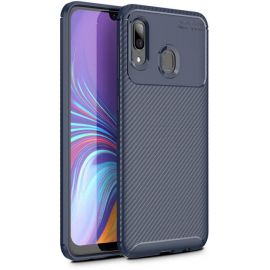 Купить Чехол-накладка TOTO TPU Carbon Fiber 1,5mm Case Samsung Galaxy A20/A30 Dark Blue, фото , характеристики, отзывы