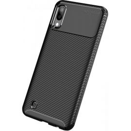 Придбати Чехол-накладка TOTO TPU Carbon Fiber 1,5mm Case Samsung Galaxy M10 Black, image , характеристики, відгуки