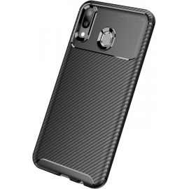 Придбати Чехол-накладка TOTO TPU Carbon Fiber 1,5mm Case Samsung Galaxy M20 Black, image , характеристики, відгуки