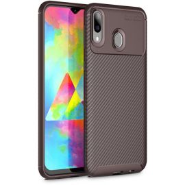 Купить Чехол-накладка TOTO TPU Carbon Fiber 1,5mm Case Samsung Galaxy M20 Coffee, фото , характеристики, отзывы