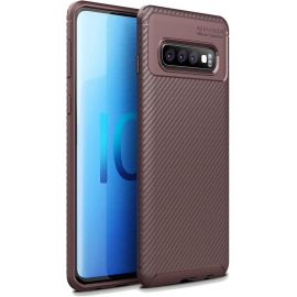 Купить Чехол-накладка TOTO TPU Carbon Fiber 1,5mm Case Samsung Galaxy S10+ Coffee, фото , характеристики, отзывы